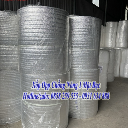 Xốp Cách Nhiệt Chống Nóng 1 Mặt Bạc Tại Bình Dương