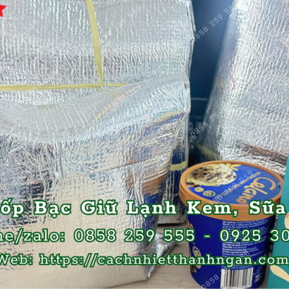 Túi Xốp Bạc Giữ Lạnh Cho Kem – Yogurt Tại TP.HCM | Giá Sỉ – Giao Nhanh