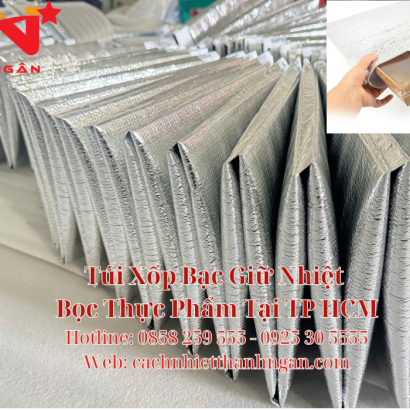 Túi Xốp Bạc Giữ Nhiệt Đóng Thịt Đông Lạnh Cho Siêu Thị Tại TP HCM, Bình Dương